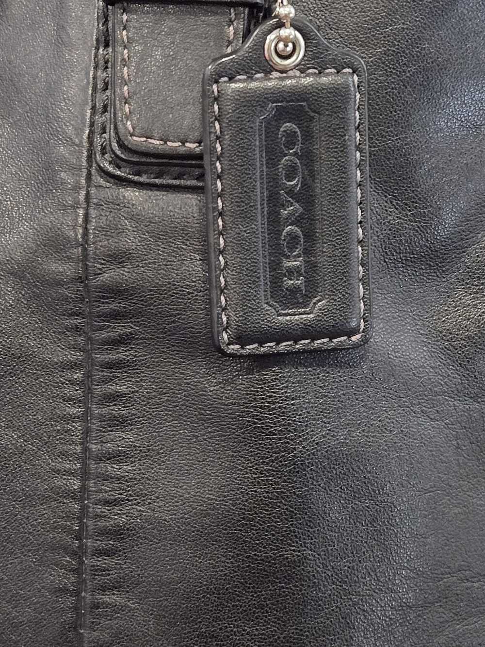 Coach Soho North/South Black Leather Shoulder Bag - Picture 10 of 16